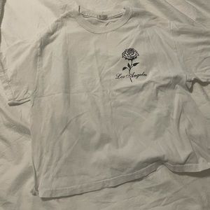 cropped white t shirt